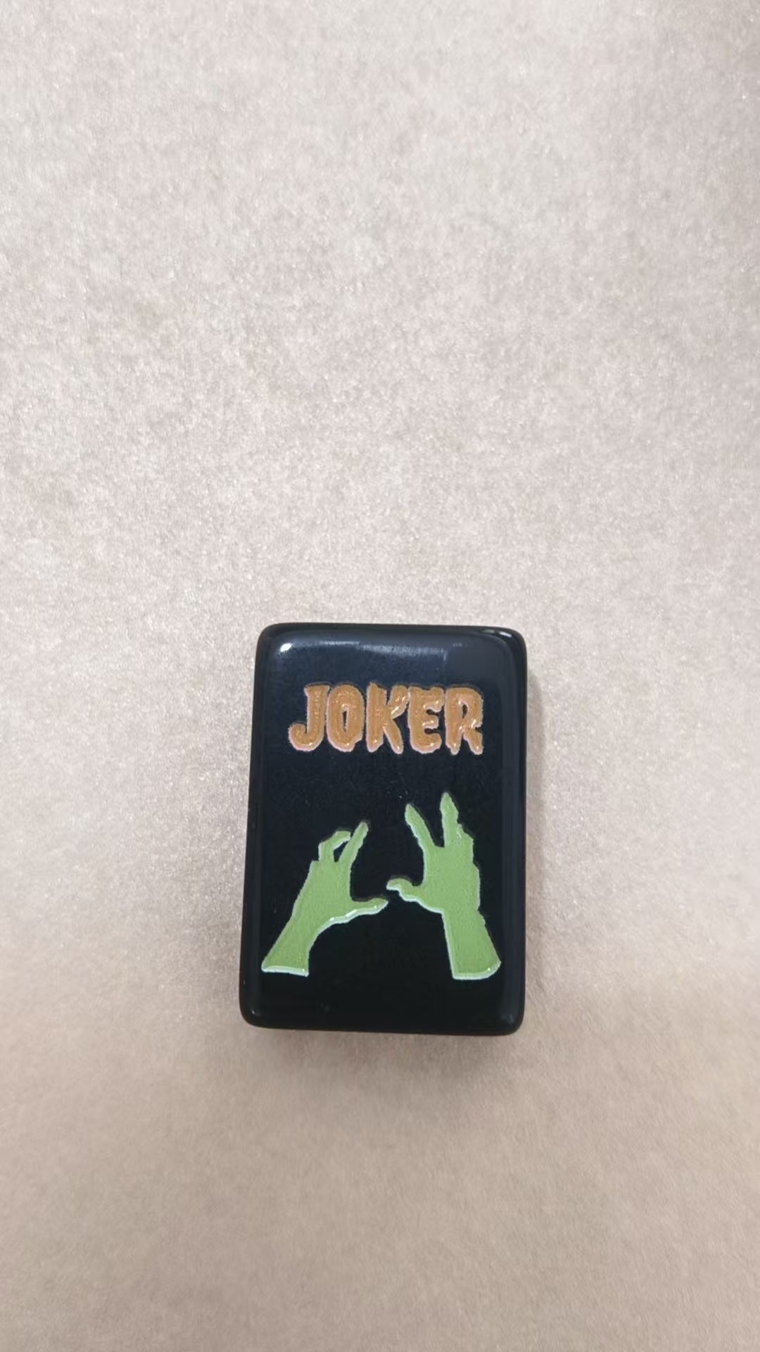 Spooktacular Halloween Edition American Mahjong Tile Set | Luxury Black Acrylic Tiles with Custom Spooky Illustrations (160 Tiles)
