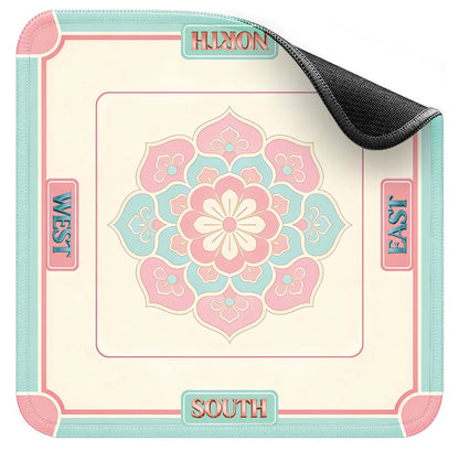 Non-Slip American Mahjong Mat (33" x 33") | Premium Neoprene Noise-Reducing Table Cover for Game Night