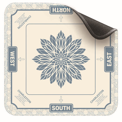 Non-Slip American Mahjong Mat (33" x 33") | Premium Neoprene Noise-Reducing Table Cover for Game Night