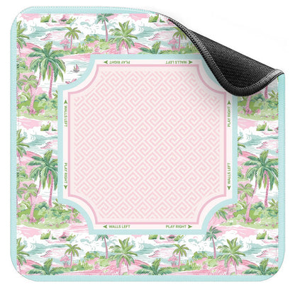 Non-Slip American Mahjong Mat (33" x 33") | Premium Neoprene Noise-Reducing Table Cover for Game Night