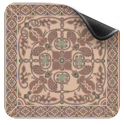 Non-Slip American Mahjong Mat (33" x 33") | Premium Neoprene Noise-Reducing Table Cover for Game Night