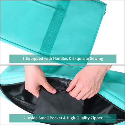 American Mahjong Soft Carrier Bag Set - Canvas Travel Tote with Rack & Accessory Pouches