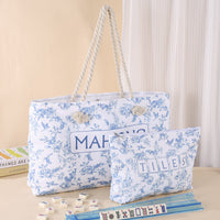 polyester blue and white porcelain portable