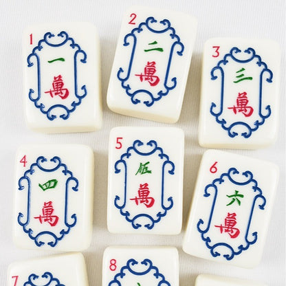 Enchanted Heritage American Mahjong Set - Cute Animals & Classic Chinoiserie Art, 160-Tile Complete Kit