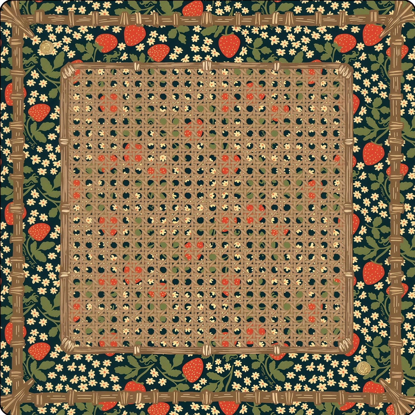 Premium Tennis Club Mahjong Mat – Non-Slip Noise-Reducing Table Cover (33" x 33")