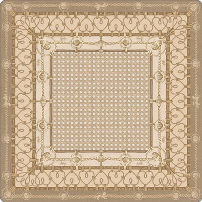 Premium Tennis Club Mahjong Mat – Non-Slip Noise-Reducing Table Cover (33" x 33")