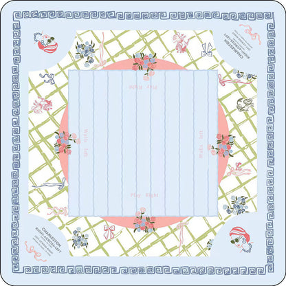 Premium Tennis Club Mahjong Mat – Non-Slip Noise-Reducing Table Cover (33" x 33")