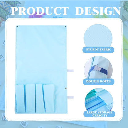 Portable Roll-Up Mahjong Tile Carrying Bag – Foldable Storage Wrap with Elastic Straps for Racks & Accessories