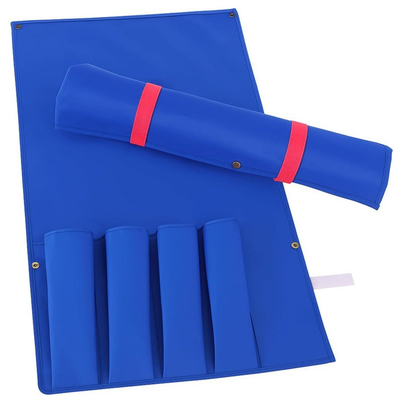 Portable Roll-Up Mahjong Tile Carrying Bag – Foldable Storage Wrap with Elastic Straps for Racks & Accessories