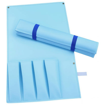 Portable Roll-Up Mahjong Tile Carrying Bag – Foldable Storage Wrap with Elastic Straps for Racks & Accessories