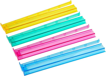 Premium All-in-One Acrylic Mahjong Racks with Attached Pushers – Set of 4 (18.5")