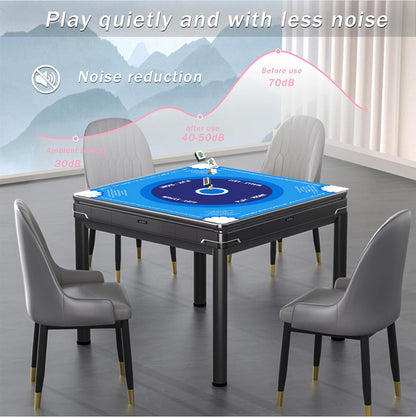Premium Floral Patterned Mahjong Table Mat – Non-Slip Noise-Reducing Play Mat (33" x 33" x 3mm)