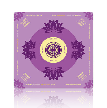 Premium Floral Patterned Mahjong Table Mat – Non-Slip Noise-Reducing Play Mat (33" x 33" x 3mm)