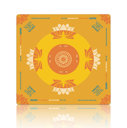 Premium Floral Patterned Mahjong Table Mat – Non-Slip Noise-Reducing Play Mat (33" x 33" x 3mm)