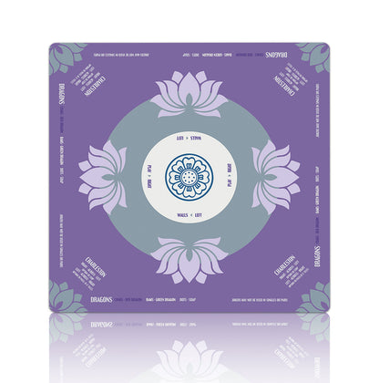 Premium Floral Patterned Mahjong Table Mat – Non-Slip Noise-Reducing Play Mat (33" x 33" x 3mm)